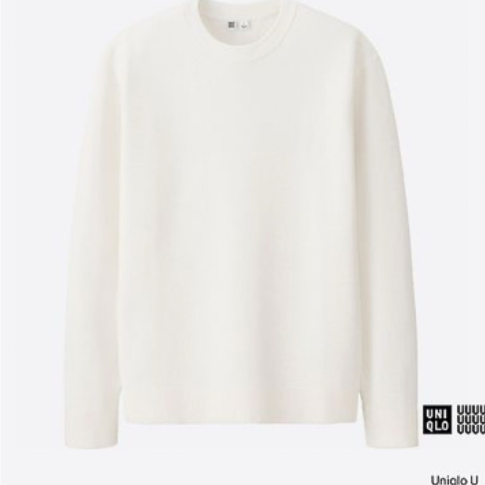 Uniqlo U x Christophe Lemaire U Milano ribbed men’s white Crewneck Sweater